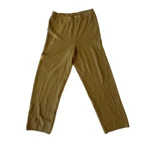 Lord & Taylor Tan 100% Cashmere Pants Size Medium